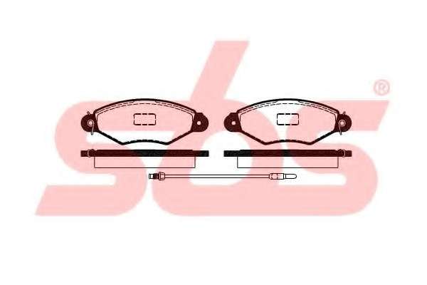 Комплект тормозных колодок, дисковый тормоз