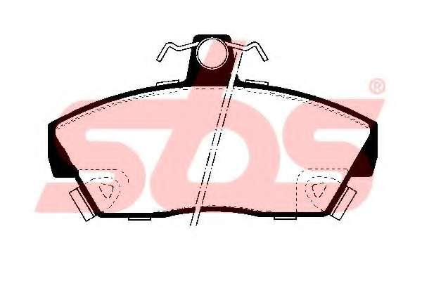 Комплект тормозных колодок, дисковый тормоз