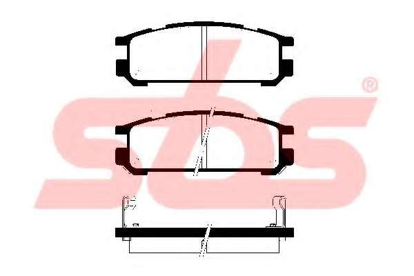 Комплект тормозных колодок, дисковый тормоз