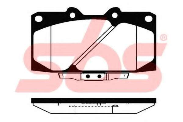 Комплект тормозных колодок, дисковый тормоз