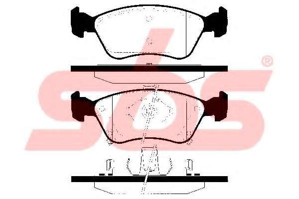 Комплект тормозных колодок, дисковый тормоз