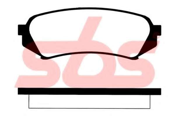 Комплект тормозных колодок, дисковый тормоз