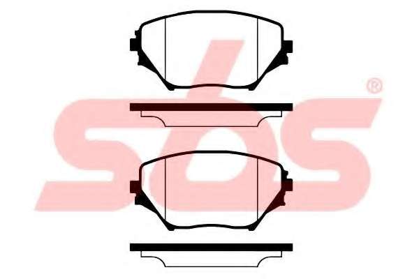 Комплект тормозных колодок, дисковый тормоз