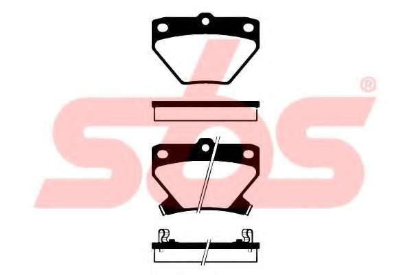 Комплект тормозных колодок, дисковый тормоз
