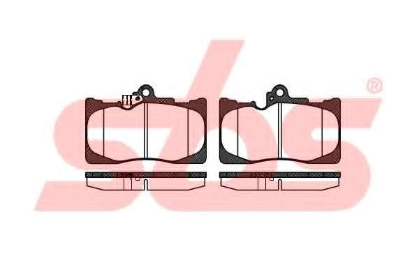 Комплект тормозных колодок, дисковый тормоз