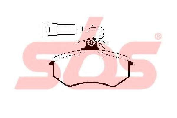Комплект тормозных колодок, дисковый тормоз