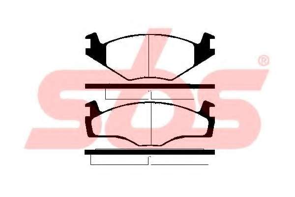 Комплект тормозных колодок, дисковый тормоз