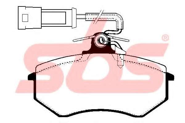 Комплект тормозных колодок, дисковый тормоз