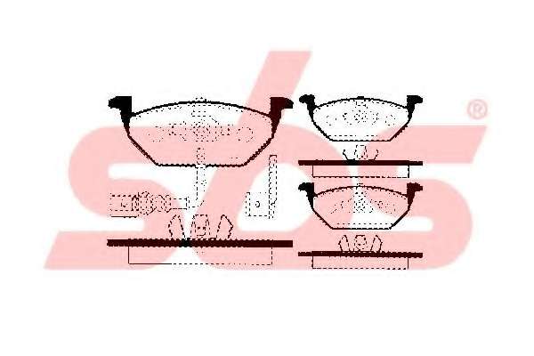 Комплект тормозных колодок, дисковый тормоз