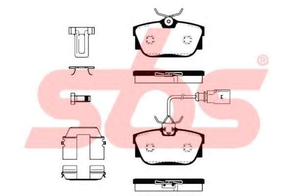 Комплект тормозных колодок, дисковый тормоз