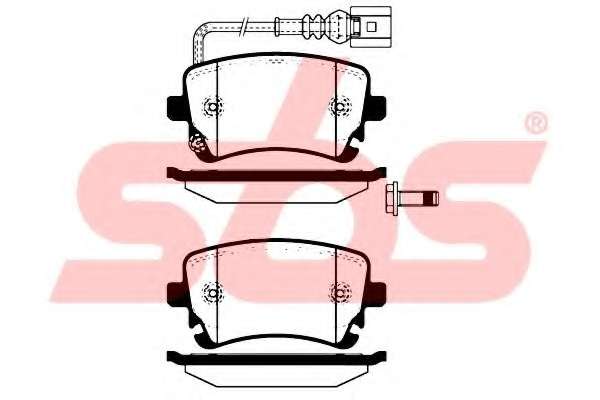 Комплект тормозных колодок, дисковый тормоз