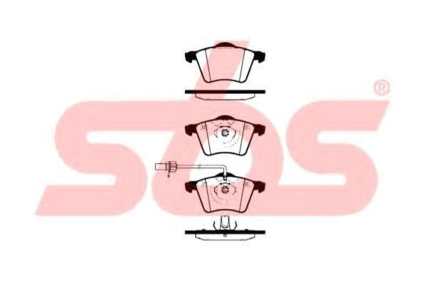 Комплект тормозных колодок, дисковый тормоз