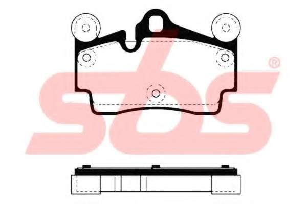 Комплект тормозных колодок, дисковый тормоз