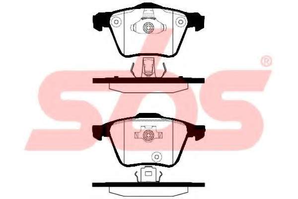Комплект тормозных колодок, дисковый тормоз