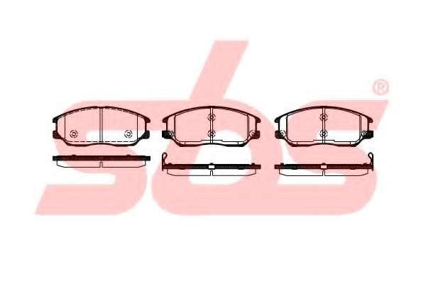 Комплект тормозных колодок, дисковый тормоз