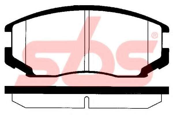 Комплект тормозных колодок, дисковый тормоз