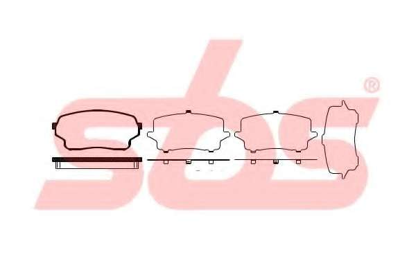 Комплект тормозных колодок, дисковый тормоз