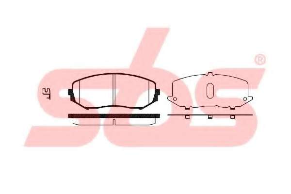 Комплект тормозных колодок, дисковый тормоз