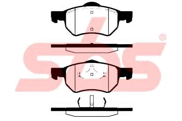 Комплект тормозных колодок, дисковый тормоз