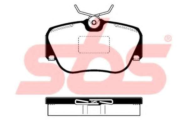 Комплект тормозных колодок, дисковый тормоз