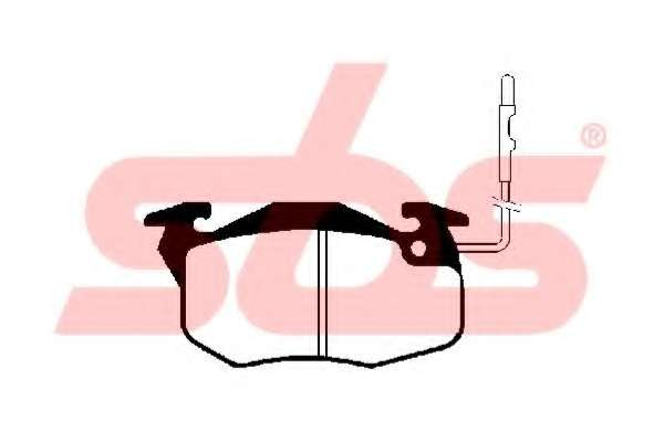 Комплект тормозных колодок, дисковый тормоз