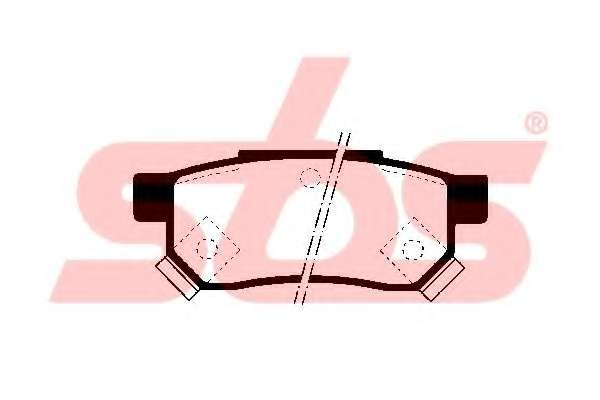 Комплект тормозных колодок, дисковый тормоз