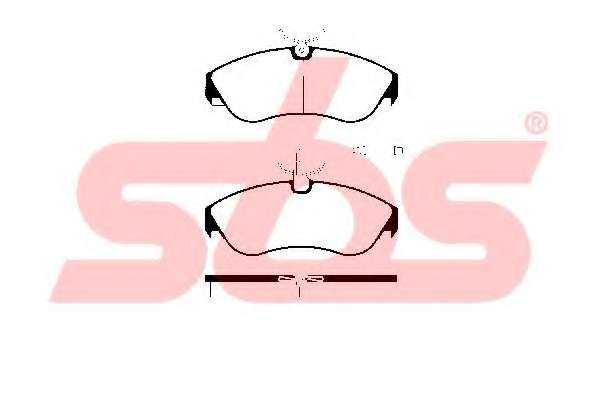 Комплект тормозных колодок, дисковый тормоз