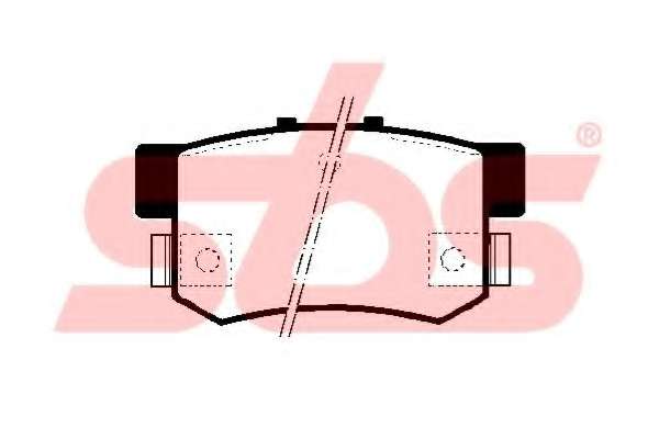 Комплект тормозных колодок, дисковый тормоз
