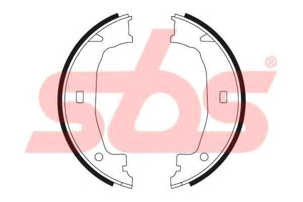 Комплект тормозных колодок, стояночная тормозная система