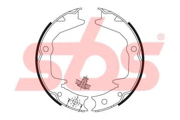 Комплект тормозных колодок, стояночная тормозная система