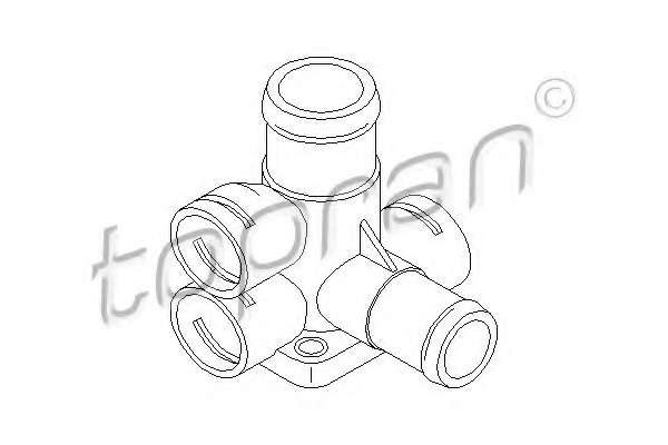 Фланец охлаждающей жидкости