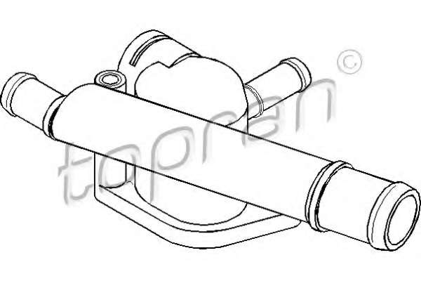 Патрубок системи охолодження Audi A4 2.0 Tdi 04-08/Skoda Fabia 1.4 Tdi 05-/VW Golf V 1.9 Tdi 03-08