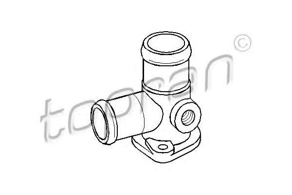 Фланец охлаждающей жидкости