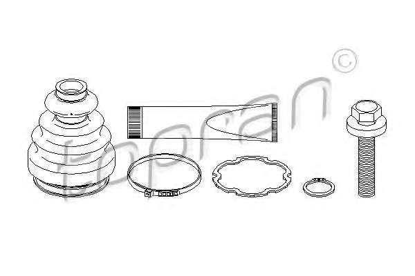 Комплект пылника, приводной вал