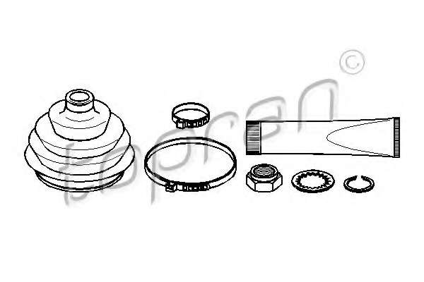 Комплект пылника, приводной вал