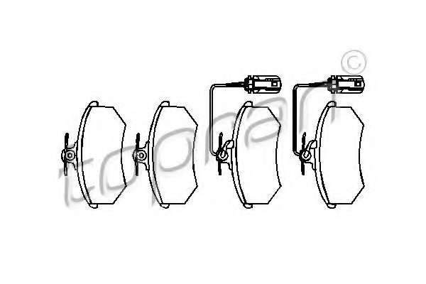 Комплект тормозных колодок, дисковый тормоз
