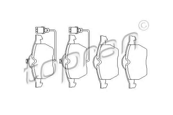 Комплект тормозных колодок, дисковый тормоз