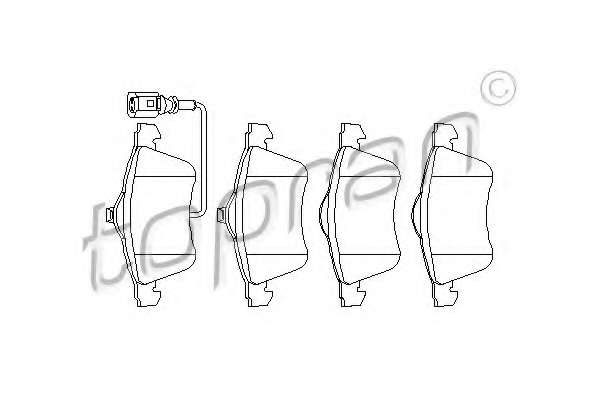 Комплект тормозных колодок, дисковый тормоз