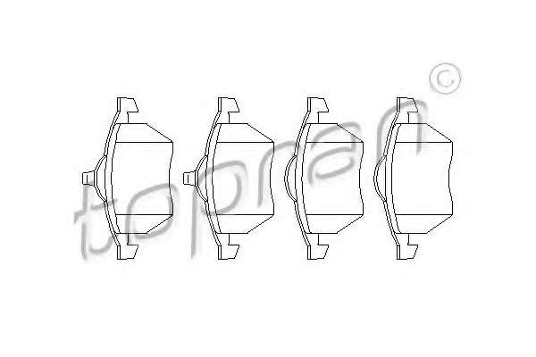 Комплект тормозных колодок, дисковый тормоз