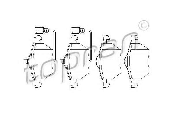 Комплект тормозных колодок, дисковый тормоз