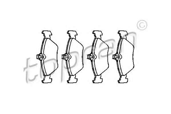 Комплект тормозных колодок, дисковый тормоз