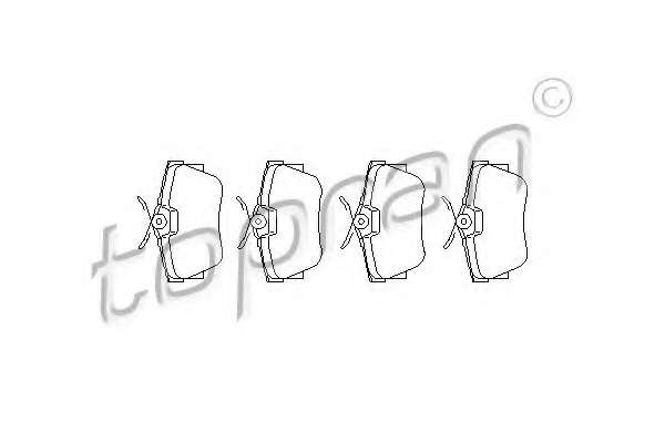 Комплект тормозных колодок, дисковый тормоз