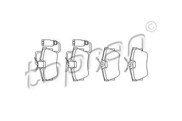 Комплект тормозных колодок, дисковый тормоз