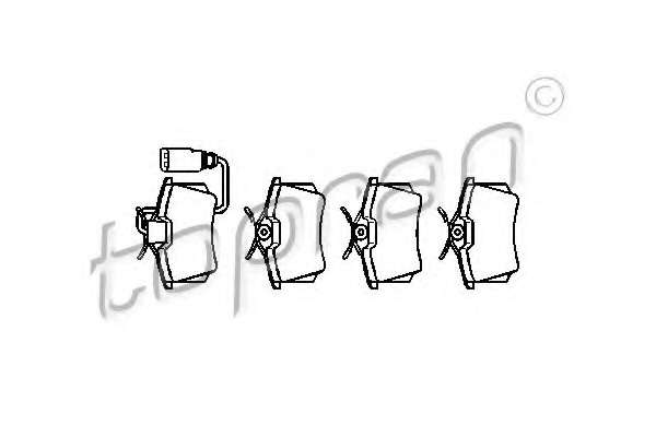 Комплект тормозных колодок, дисковый тормоз