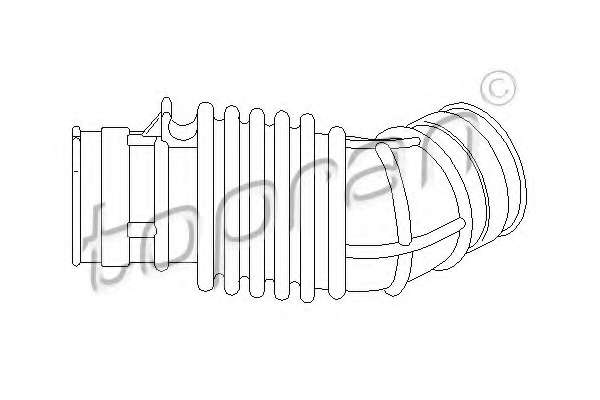 Рукав воздухозаборника, воздушный фильтр