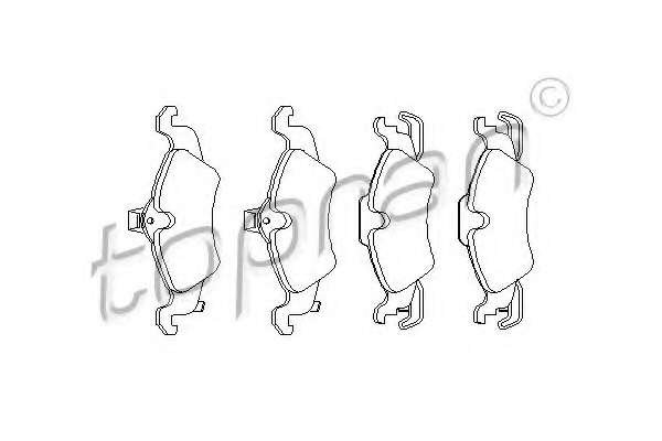 Комплект тормозных колодок, дисковый тормоз