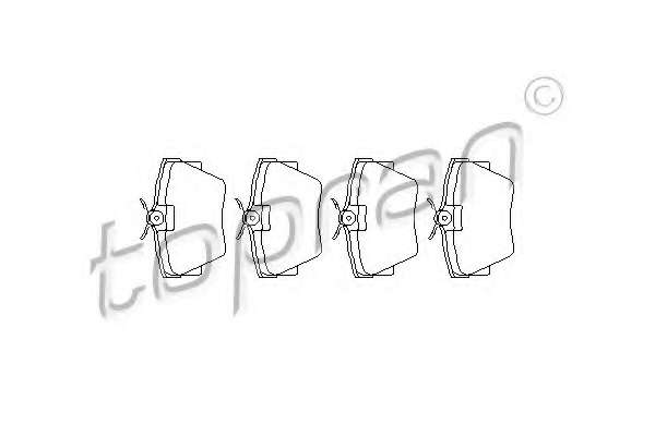 Комплект тормозных колодок, дисковый тормоз