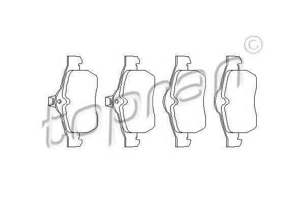Комплект тормозных колодок, дисковый тормоз