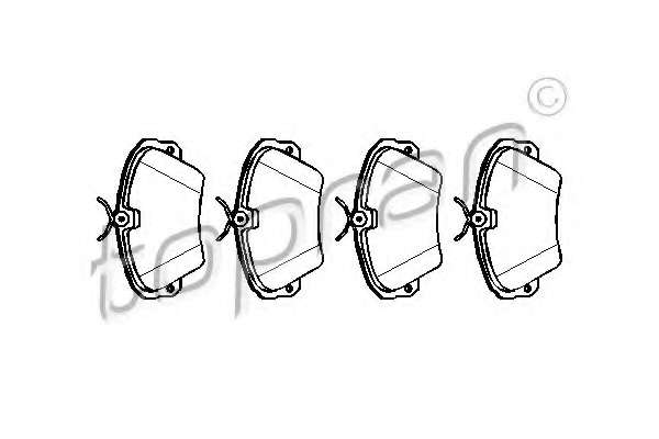 Комплект тормозных колодок, дисковый тормоз