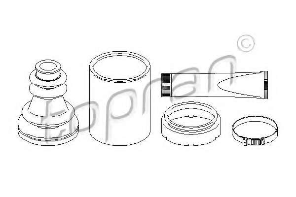 Комплект пылника, приводной вал